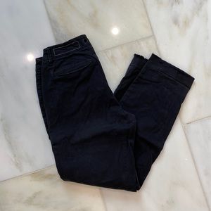 RAG & BONE - soft, black crop leg mid rise size 23